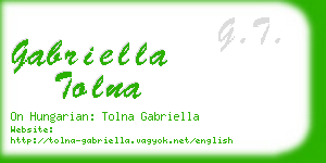 gabriella tolna business card